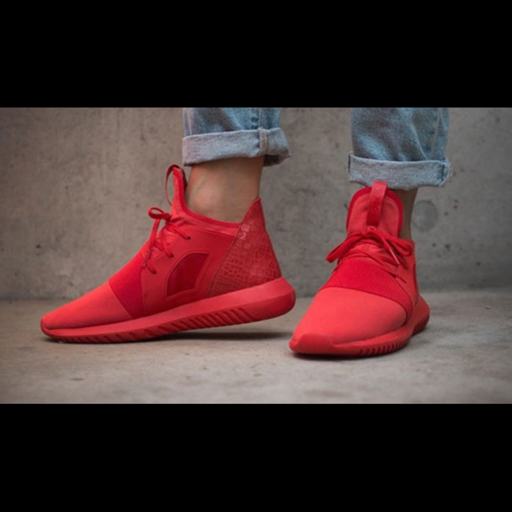 PRICE ⬇️ ADIDAS - Tubular Defiant - (Lush Red) - size 7 - - Picture 3 of 9